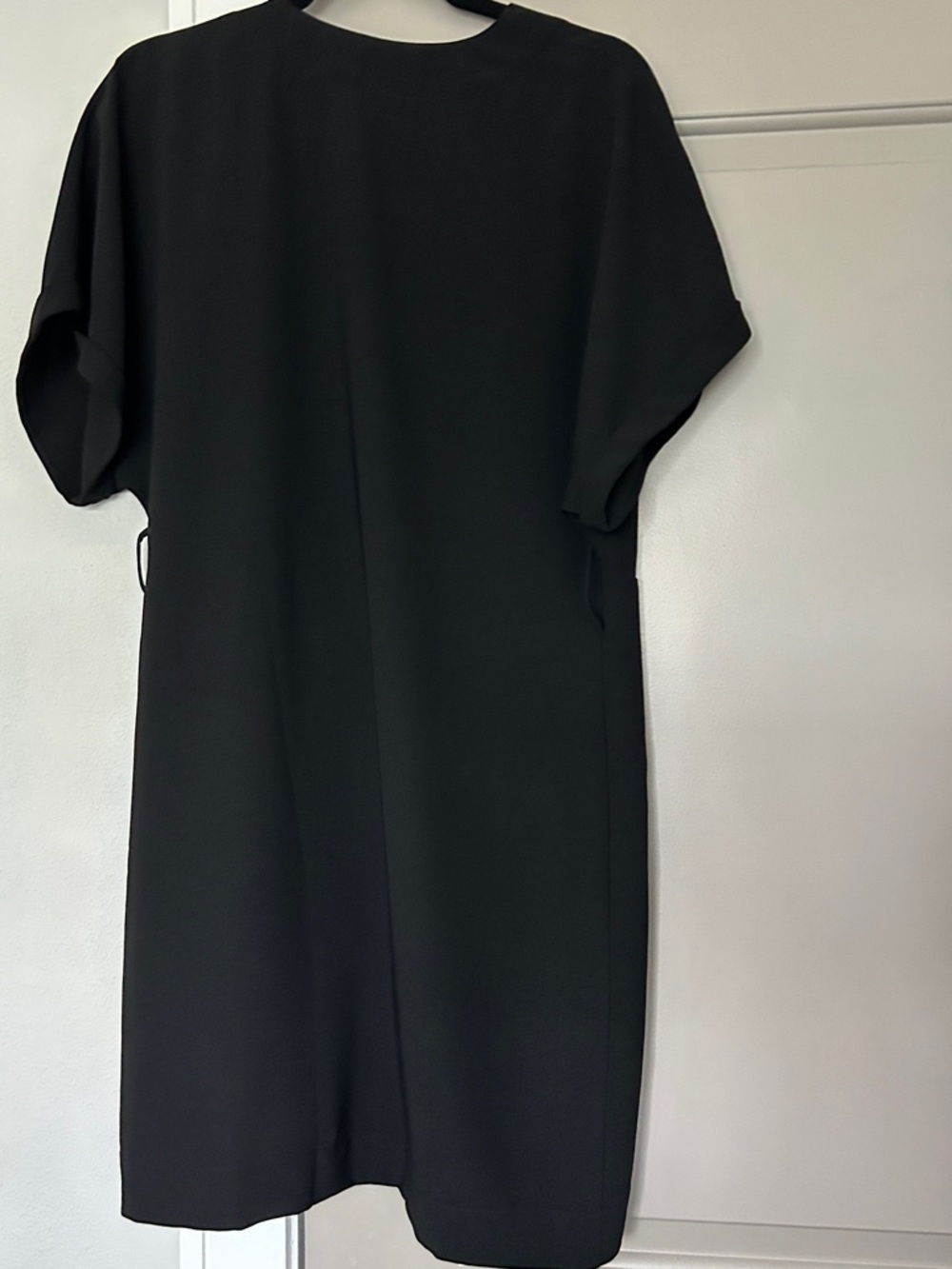 Black Wrap Mini Dress - Picture 5 of 12